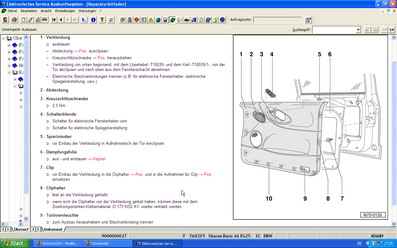 Снятие обшивки двери шаран